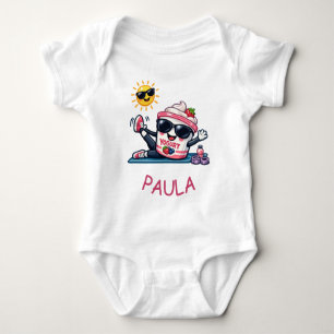 Pilates Yogurt  Baby Bodysuit