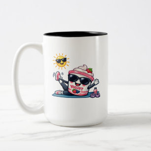 Pilates Yogurt Two-Tone Coffee Mug