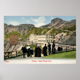 Pilatus Kulm belle époque Swiss Alps Poster