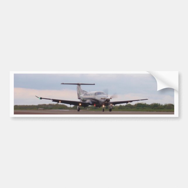Pilatus PC 12 Bumper Sticker (Front)
