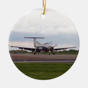 Pilatus PC 12 Ceramic Tree Decoration