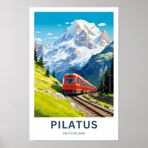 Pilatus Switzerland Travel Print