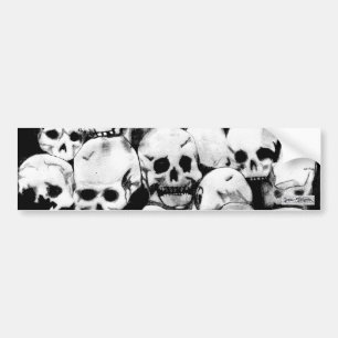 Pile-O-Skulls Bumper Sticker (design 2)