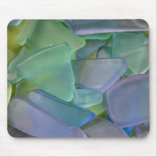 Pile of blue beach glass, Alaska Mouse Mat