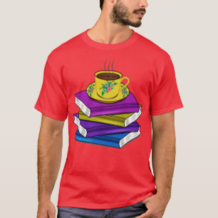 Pile Of Books And Hot Coffee T-Shirt