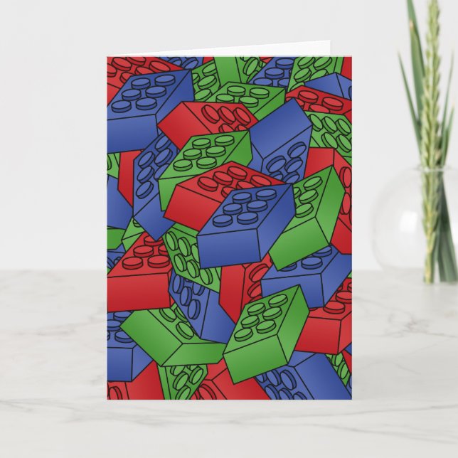 Pile of Building Blocks Card (Front)