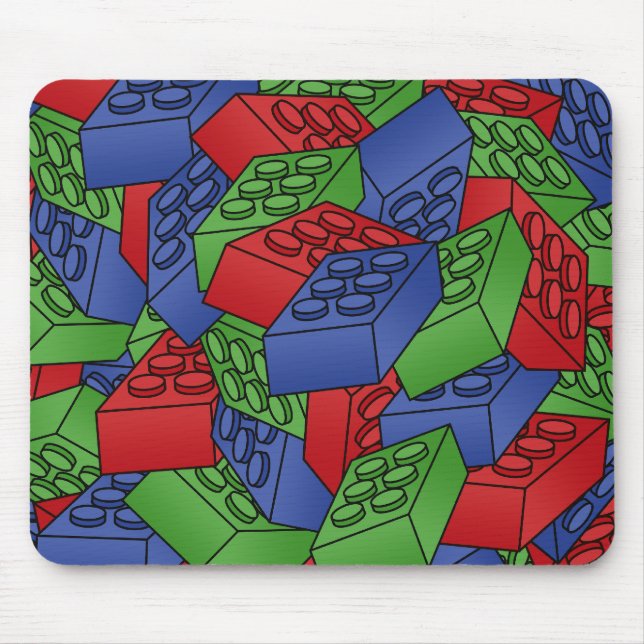 Pile of Building Blocks Mouse Mat (Front)