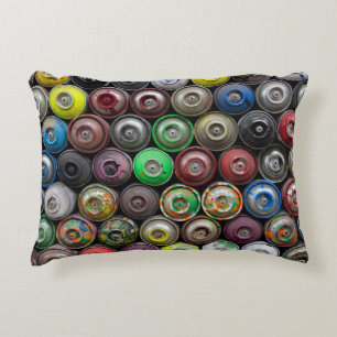 Pile of butane can decorative cushion