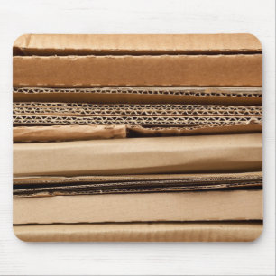 Pile of cardboard mouse mat