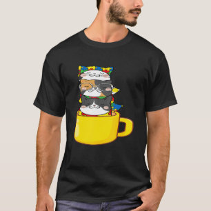 Pile Of Cat Autism Awareness Cute Kitten Puzzle Pi T-Shirt