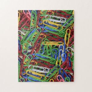 Pile of Coloured Paper Clips Jigsaw Puzzle