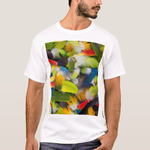 Pile of colourful feathers T-Shirt