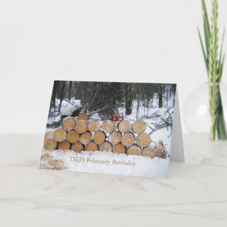 Pile of Cut Logs Card