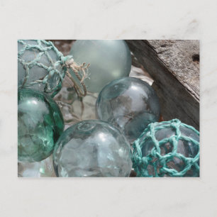 Pile Of Glass Fishing Floats Postcard