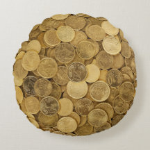 Pile Of Gold Round Coins