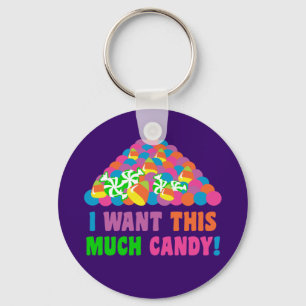 Pile of Halloween Candy Key Ring