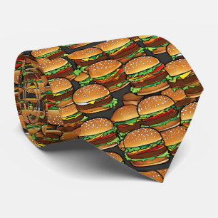Pile of Hamburgers Neck Tie