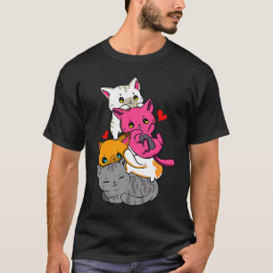 Pile Of Kitten Cats  Cute Cat  Cat Pile Cat T-Shirt
