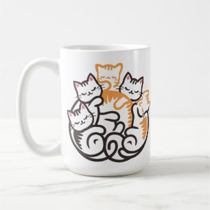 Pile Of Kitty Cats Funny Cute Cat Lover Coffee Mug