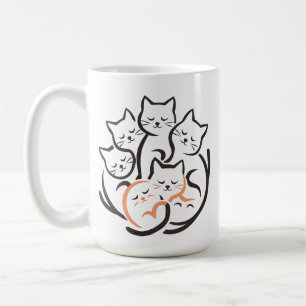 Pile Of Kitty Cats Funny Cute Cat Lover Coffee Mug