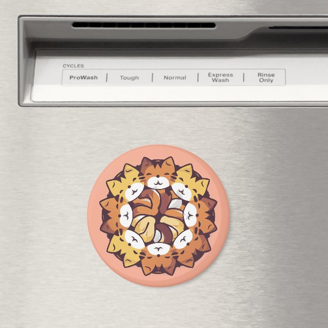 Pile Of Kitty Cats Funny Cute Cat Lover Magnet (In Situ (Dishwasher))