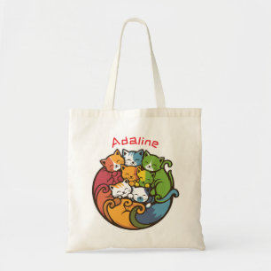 Pile Of Kitty Cats Funny Cute Cat Lover  Tote Bag