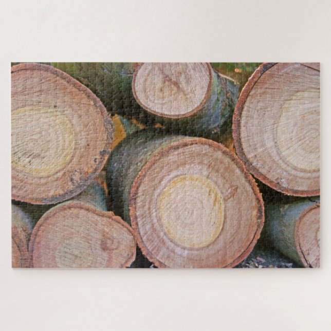 Pile of logs jigsaw puzzle (Horizontal)