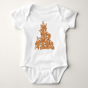 Pile of orange road cones baby bodysuit