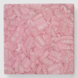 Pile of Packing Peanuts Stone Coaster