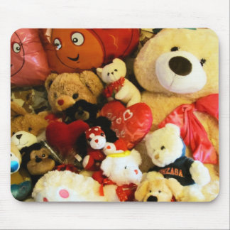 Pile of plush mouse mat