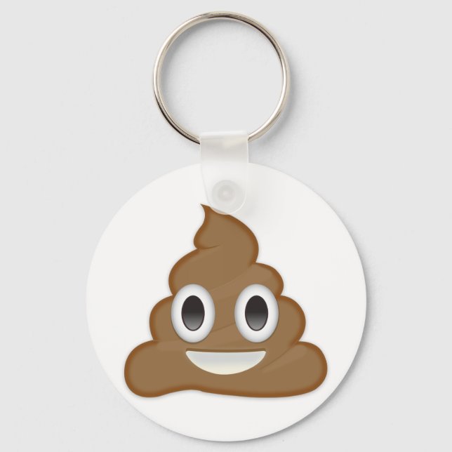 Pile Of Poo Emoji Key Ring (Front)