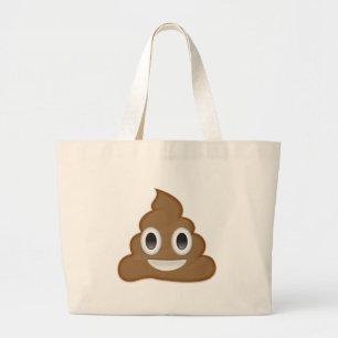 Pile Of Poo Emoji Large Tote Bag