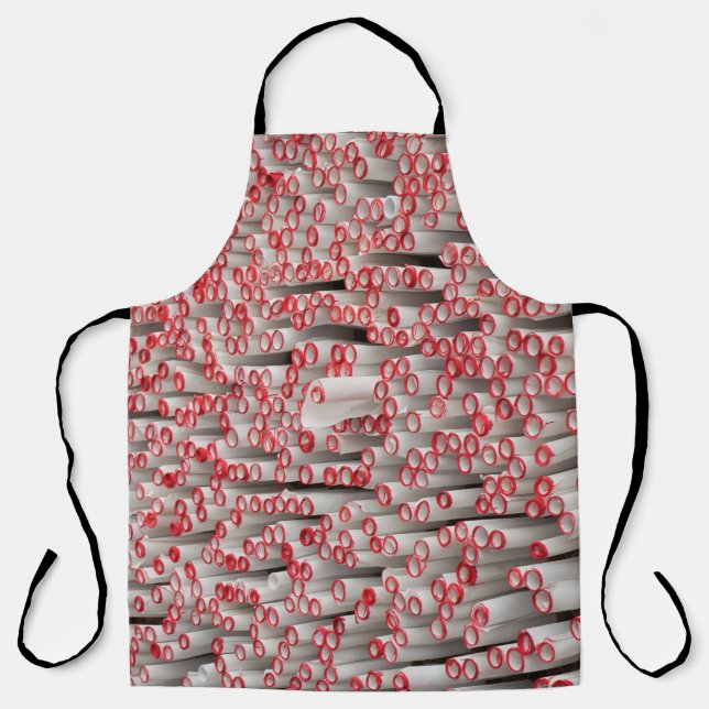 Pile of rolled papers apron (Front)