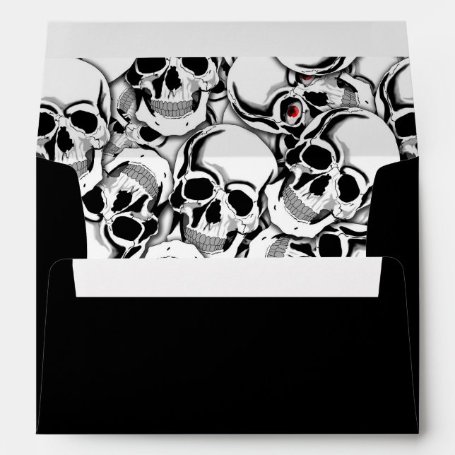 Pile of Skulls Red Eye ID222 Envelopes (Back (Bottom))