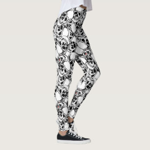 Pile of Skulls Red Eye ID222 Leggings