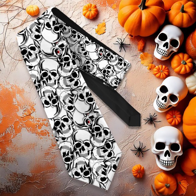 Pile of Skulls Red Eye ID222 Tie (Creator Uploaded)