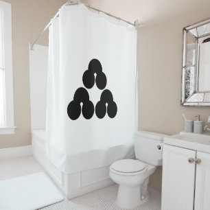 Pile of three sandbanks shower curtain