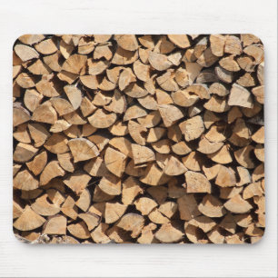 Pile Of Wood Mouse Mat