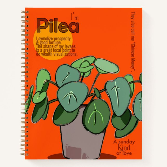 Pilea Notebook (Front)