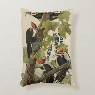 Pileated Woodpecker from Audubon Birds of America Decorative Cushion