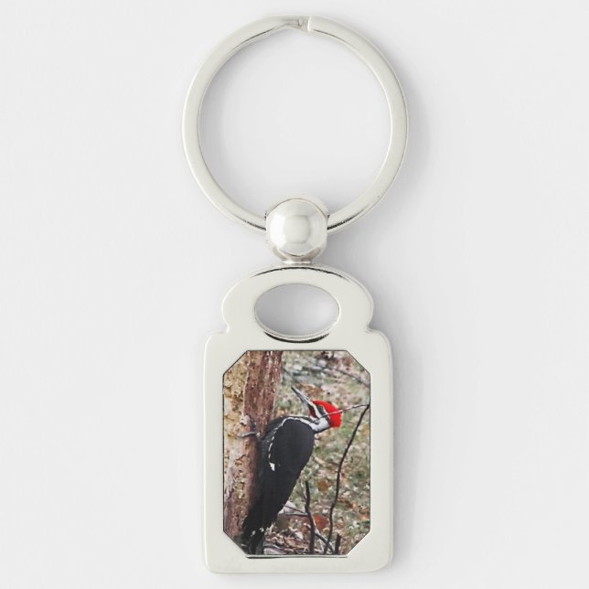 Pileated Woodpecker Key Ring (Front)