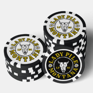 Piled Poker Chips