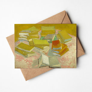 Piles of French Novels   Vincent Van Gogh Card
