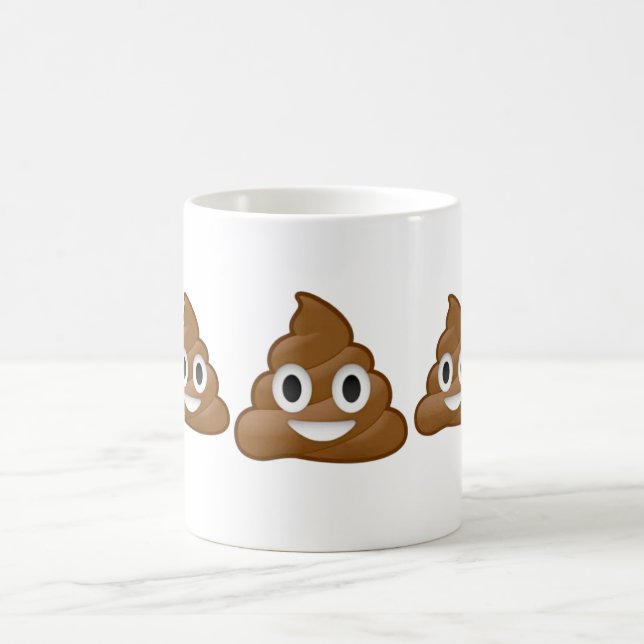 Piles of poop emoji mug (Center)