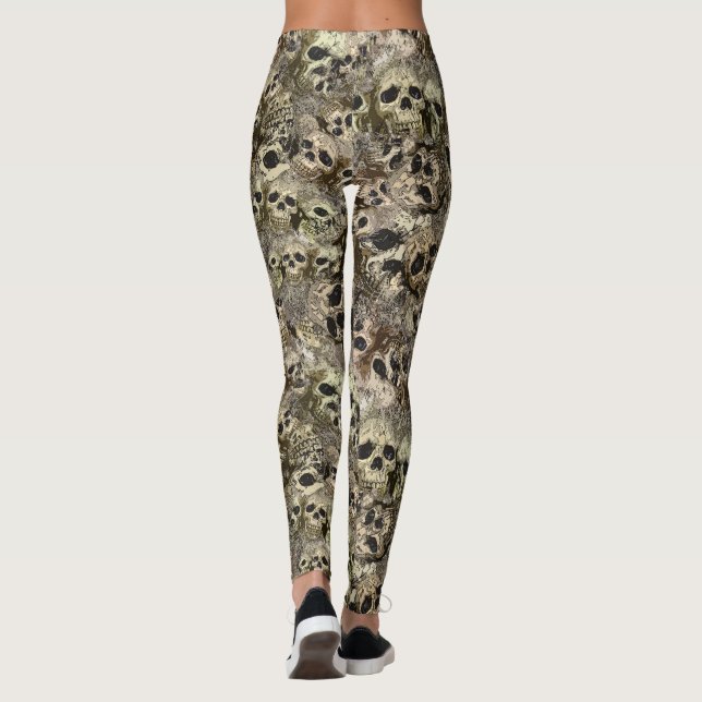 Piles of Skulls Leggings (Back)