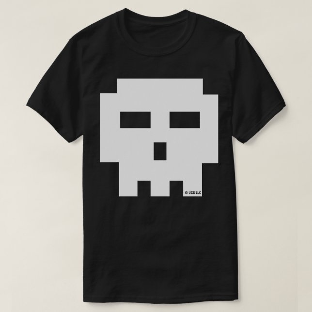 Pilgrim 8Bit Skull T-Shirt (Design Front)