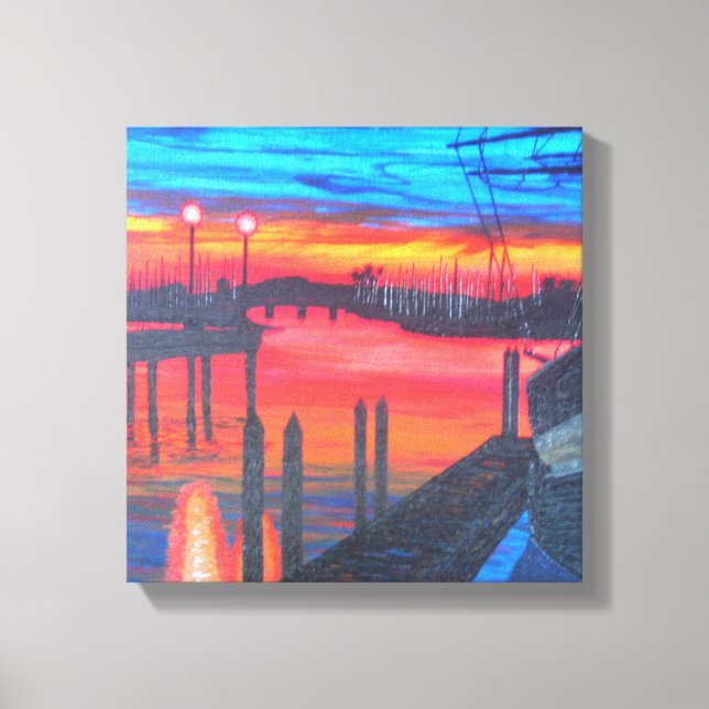 Pilgrim at dawn canvas print (Front)