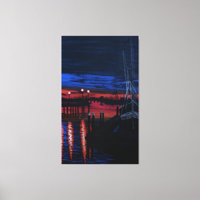 Pilgrim at dawn canvas print (Front)