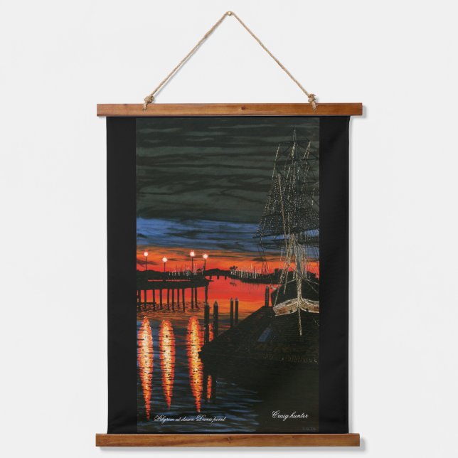 Pilgrim at dawn Dana point  Hanging Tapestry (Front)