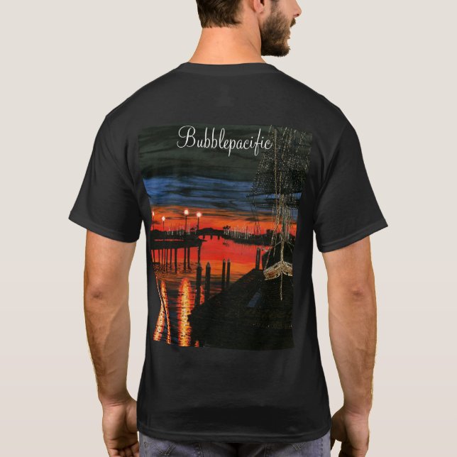 Pilgrim at dawn painting  T-Shirt (Back)